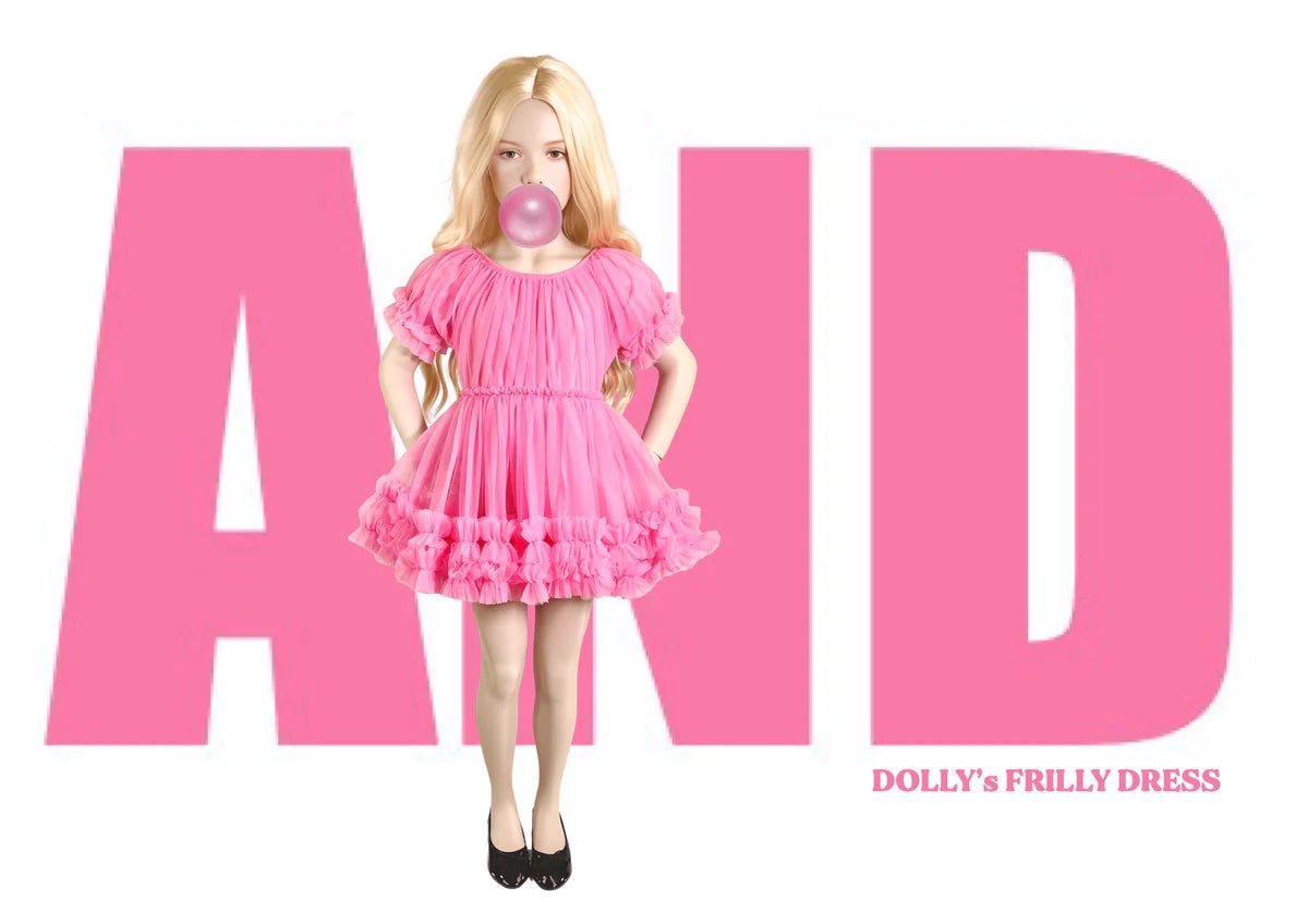 Dolly PINK PLEASE! Frilly Dress - Aurora Bubblegum Pink - Princess and the Pea Boutique
