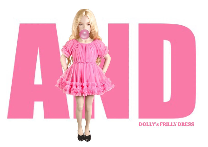 Dolly PINK PLEASE! Frilly Dress - Aurora Bubblegum Pink - Princess and the Pea Boutique
