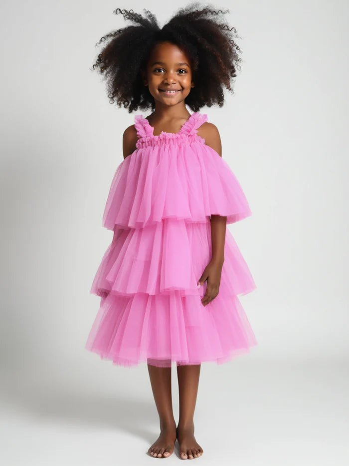 Dolly PINK PLEASE! Maxi Dress - Aurora Bubblegum Pink - Princess and the Pea Boutique