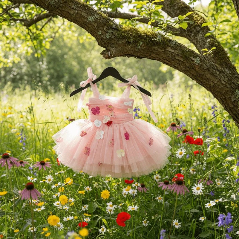 DOLLY Potpourri Tulle Ballerina Dress - Dolly Pink - Princess and the Pea Boutique