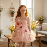 DOLLY Potpourri Tulle Ballerina Dress - Dolly Pink - Princess and the Pea Boutique