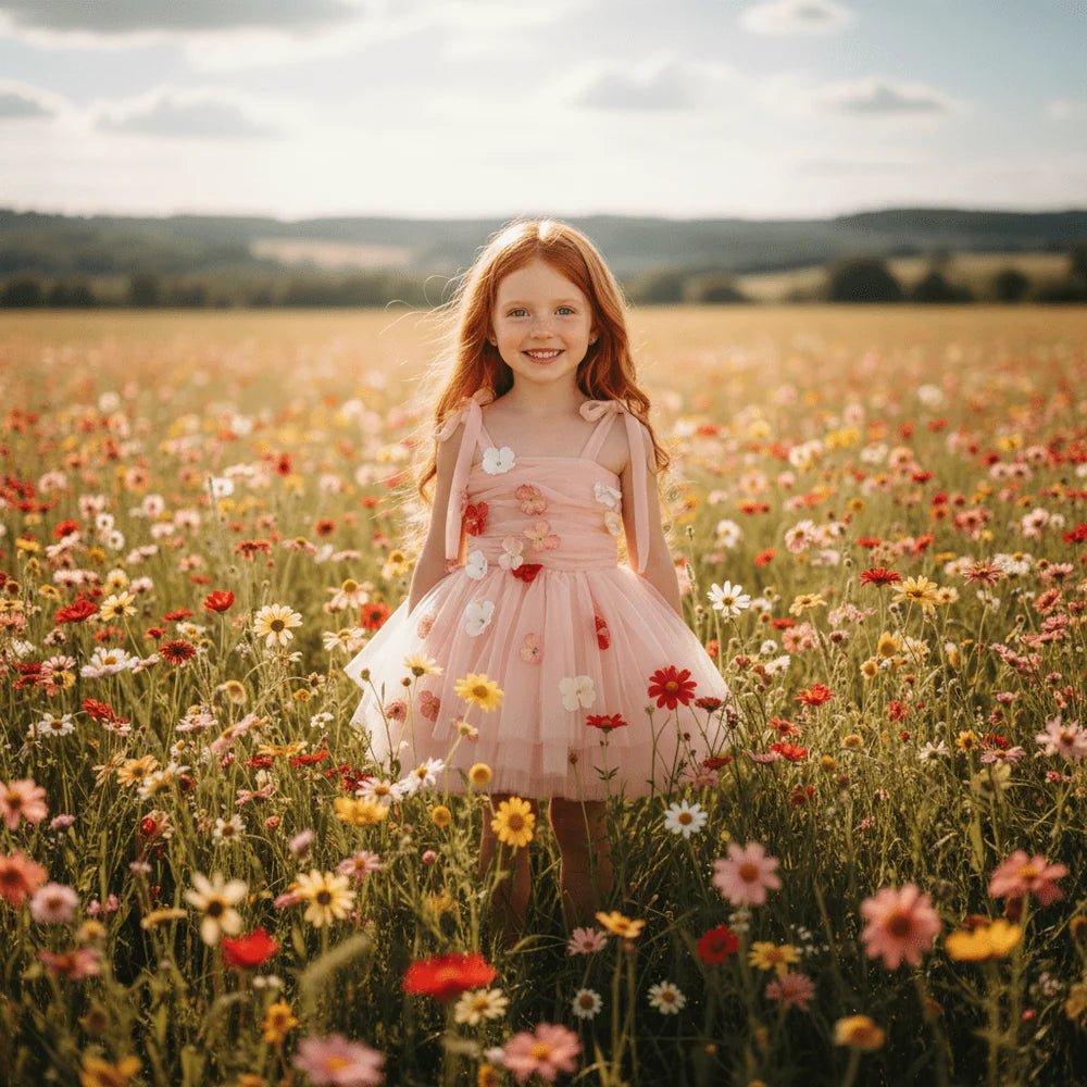 DOLLY Potpourri Tulle Ballerina Dress - Dolly Pink - Princess and the Pea Boutique