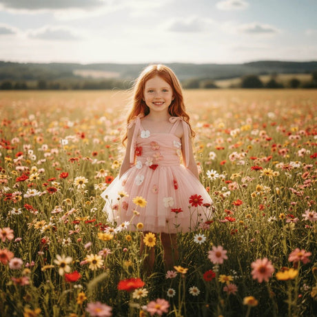 DOLLY Potpourri Tulle Ballerina Dress - Dolly Pink - Princess and the Pea Boutique