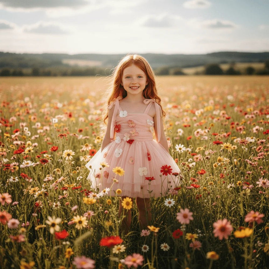 DOLLY Potpourri Tulle Ballerina Dress - Dolly Pink - Princess and the Pea Boutique