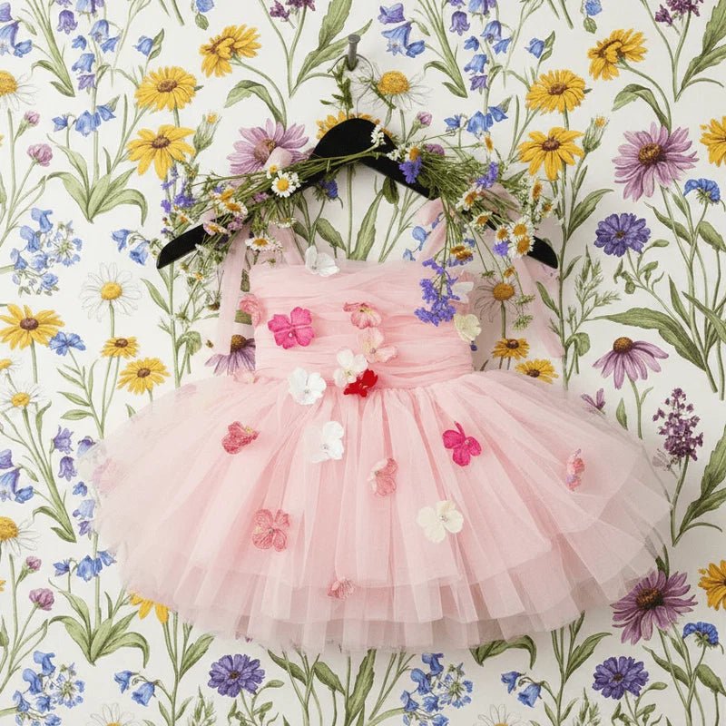 DOLLY Potpourri Tulle Ballerina Dress - Dolly Pink - Princess and the Pea Boutique