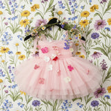 DOLLY Potpourri Tulle Ballerina Dress - Dolly Pink - Princess and the Pea Boutique