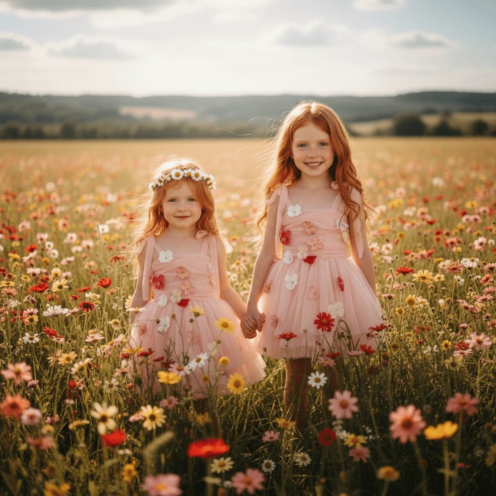 DOLLY Potpourri Tulle Ballerina Dress - Dolly Pink - Princess and the Pea Boutique