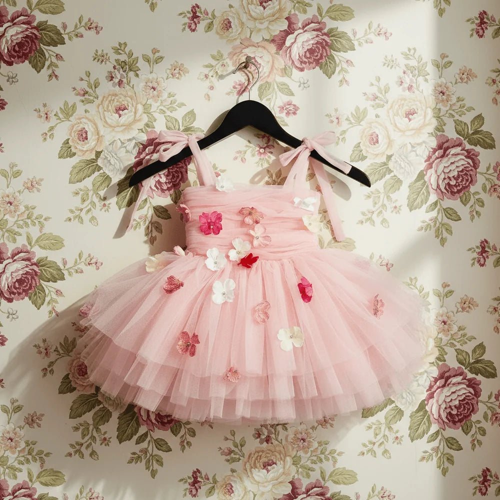 DOLLY Potpourri Tulle Ballerina Dress - Dolly Pink - Princess and the Pea Boutique