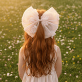 DOLLY The Rose Garden Big Hari Bow - Dolly Pink - Princess and the Pea Boutique