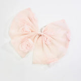 DOLLY The Rose Garden Big Hari Bow - Dolly Pink - Princess and the Pea Boutique