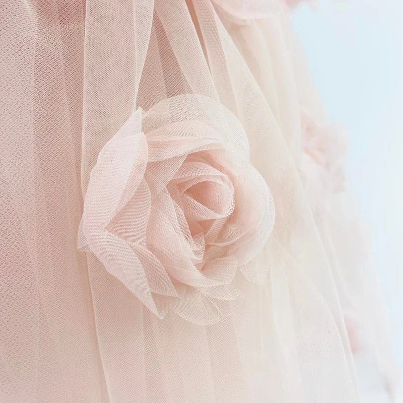 DOLLY The Rose Garden Tulle Ballerina Dress - Dolly Pink - Princess and the Pea Boutique