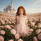 DOLLY The Rose Garden Tulle Ballerina Dress - Dolly Pink - Princess and the Pea Boutique