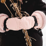 Calikids Faux Fur Cuff Waterproof Mitten - Rose