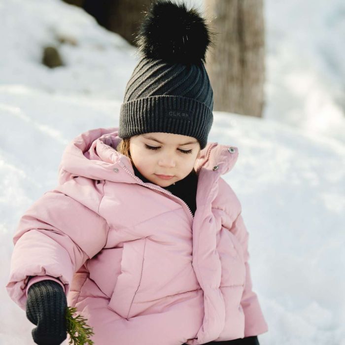 Calikids Soft Touch Knit Mitten - Black Ink