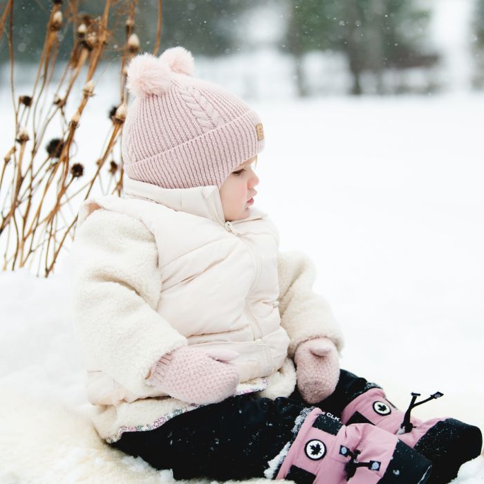 Calikids Soft Touch Knit Mitten - Lotus