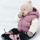 Calikids Knit Soft Touch Hat 2 Fur PomPom - Sand