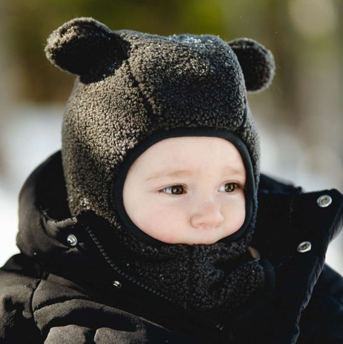Calikids Teddy Bear Balaclava - Black