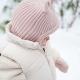 Calikids Knit Bear Soft Touch Balaclava - Lotus