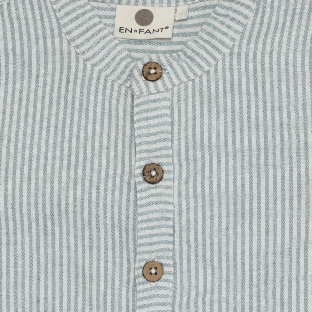 En Fant Infant Playsuit Muslin Stripe - Princess and the Pea Boutique