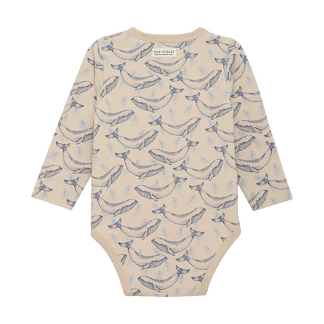 En Fant Longsleeve Body Suit - Whales - Princess and the Pea