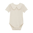 En Fant Short Sleeve Body Pointelle - Eggnog - Princess and the Pea