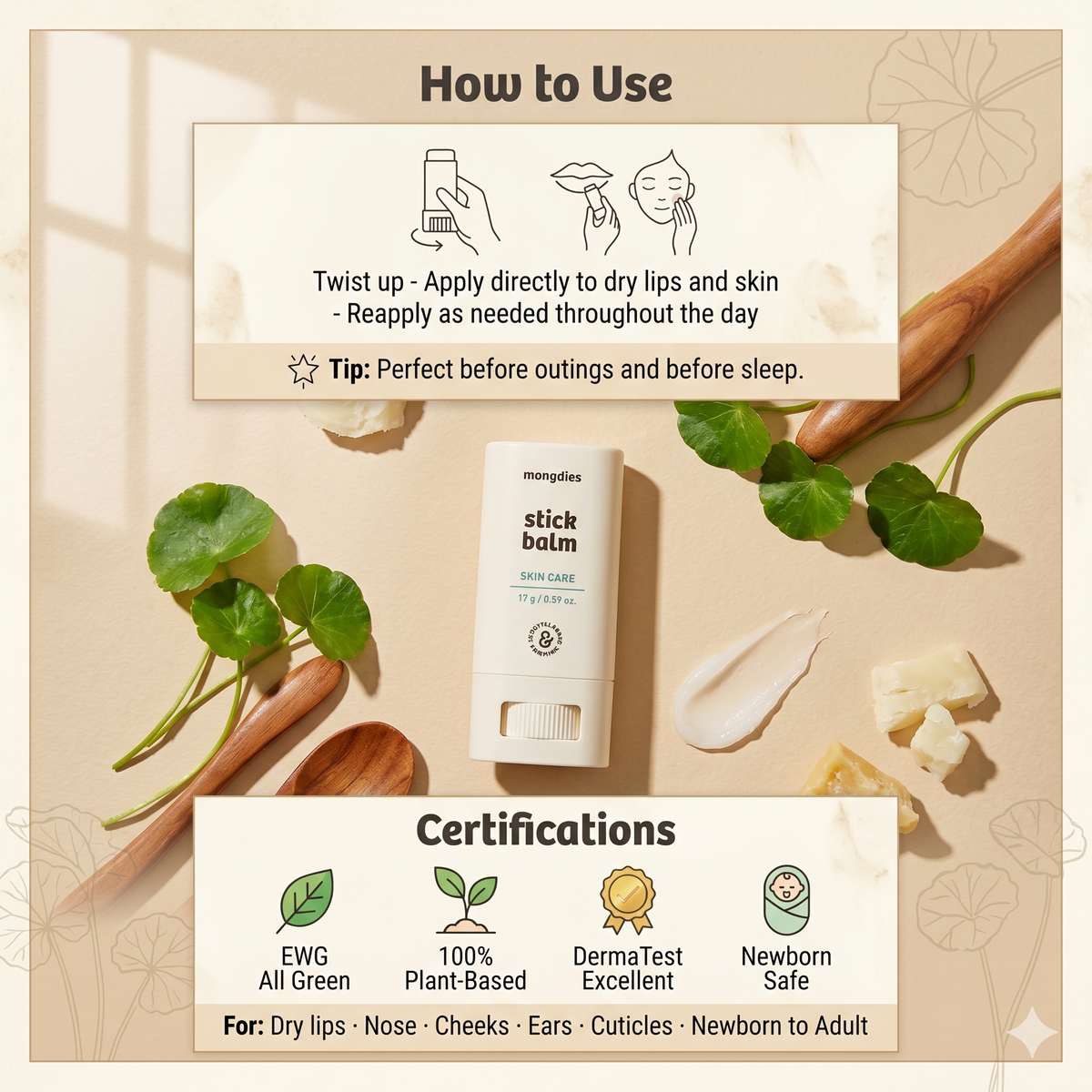 Mongdies Baby Stick Balm