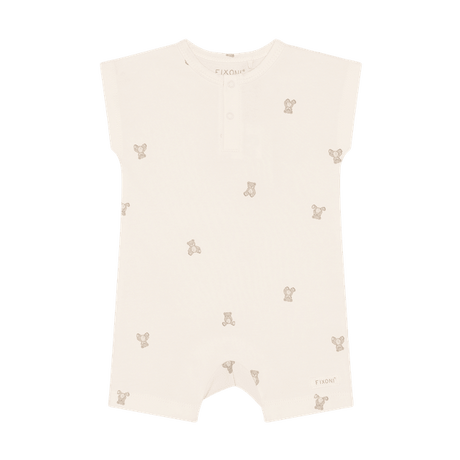 Fixoni Short Sleeve Romper - Bear - Princess and the Pea Boutique