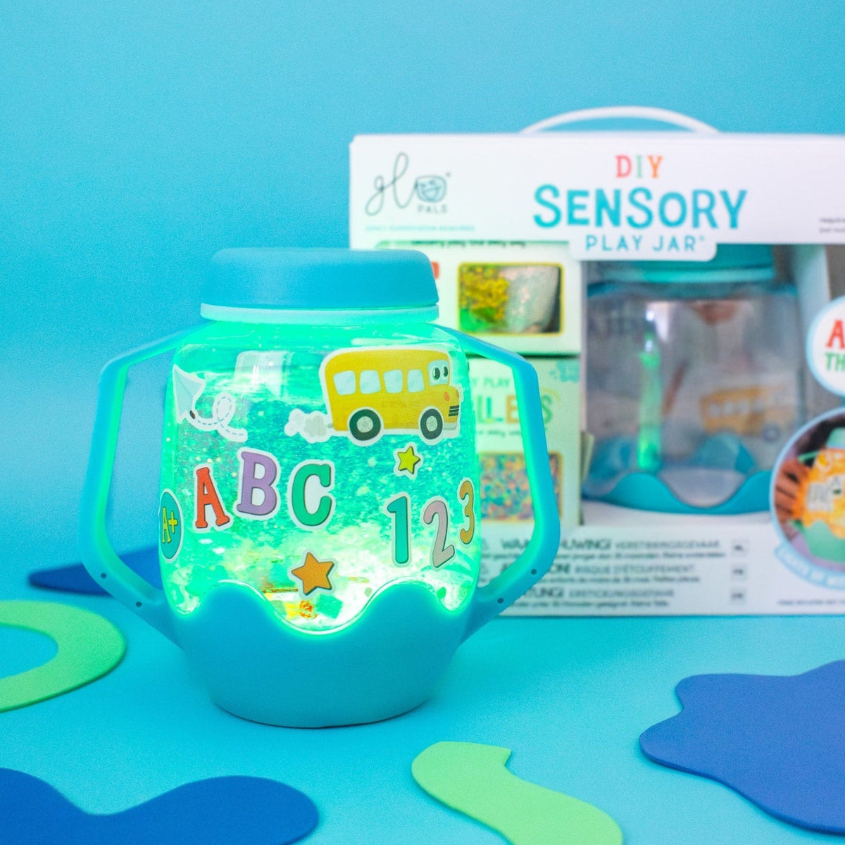 Glo Pals DIY Sensory Jar Gift Set - ABC Theme - Princess and the Pea Boutique
