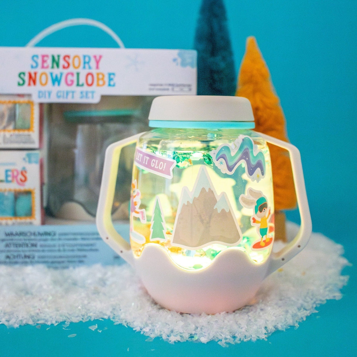 Glo Pals DIY Sensory Jar Gift Set - Sensory Snowglobe - Princess and the Pea Boutique