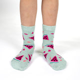 Good Luck Sock - Bananas, Carrots and Watermelon Kids Socks - Princess and the Pea