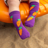 Good Luck Sock - Bananas, Carrots and Watermelon Kids Socks - Princess and the Pea