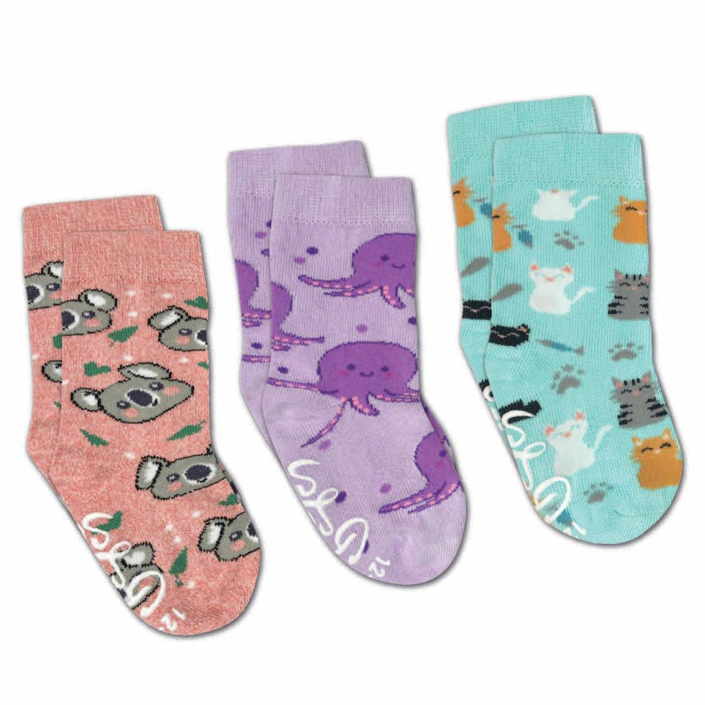Good Luck Sock - Cats, Koala and Octopus Kids Socks - Princess and the Pea