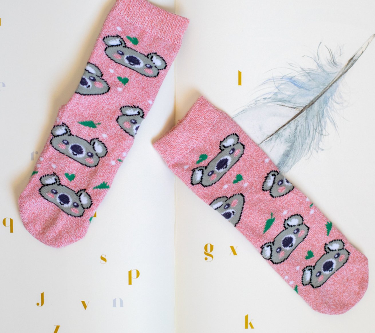 Good Luck Sock - Cats, Koala and Octopus Kids Socks - Princess and the Pea