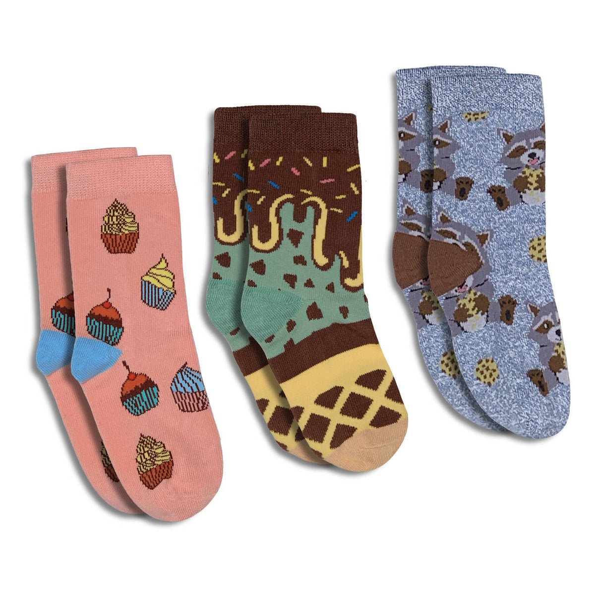 Good Luck Sock - Cupcakes, Ice Cream and Cookies Kids Socks - Princess and the Pea