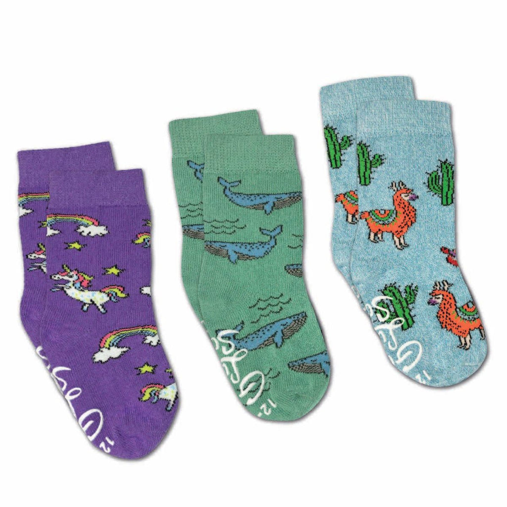 Good Luck Sock - Llamas, Unicorns and Whales Kids Socks - Princess and the Pea