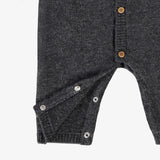 Gray knit one - piece with jacquard patterns - Princess and the Pea Boutique