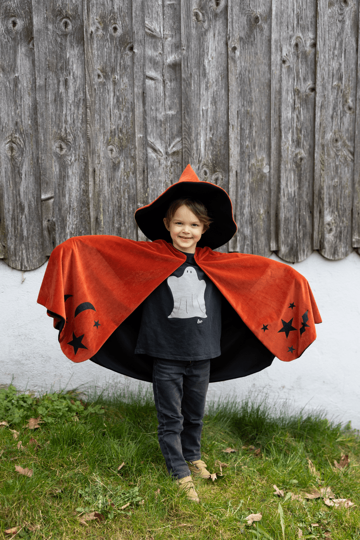 Great Pretenders - Autum Embers Wizard Cape and Hat - Princess and the Pea Boutique