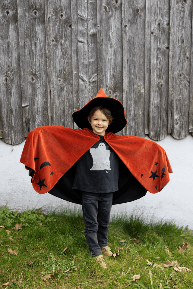 Great Pretenders - Autum Embers Wizard Cape and Hat - Princess and the Pea Boutique