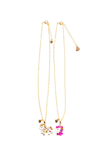 Great Pretenders - Bejewelled Unicorns Tear and Share Necklace - Princess and the Pea Boutique
