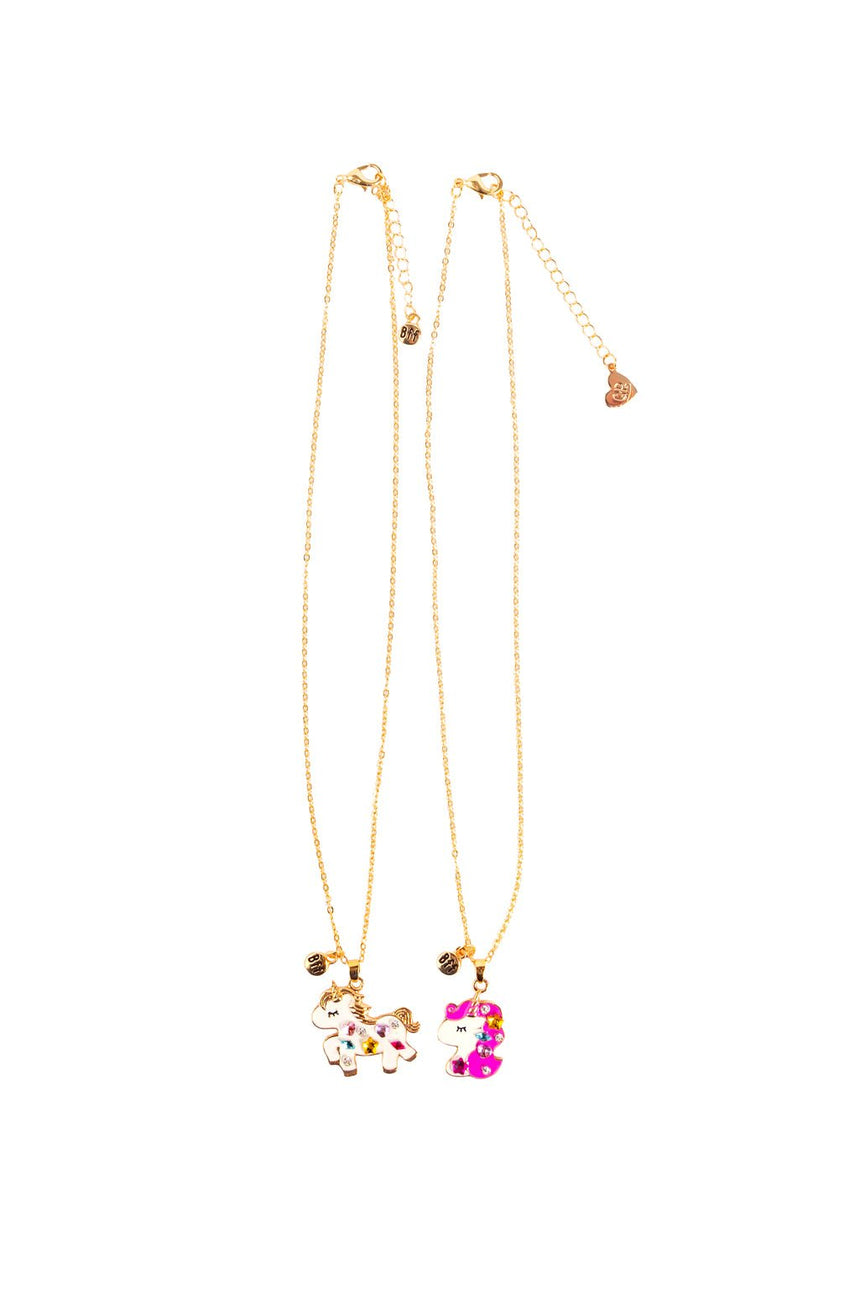 Great Pretenders - Bejewelled Unicorns Tear and Share Necklace - Princess and the Pea Boutique