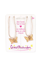 Great Pretenders - BFF Butterfly Share & Tear Necklaces - Princess and the Pea Boutique