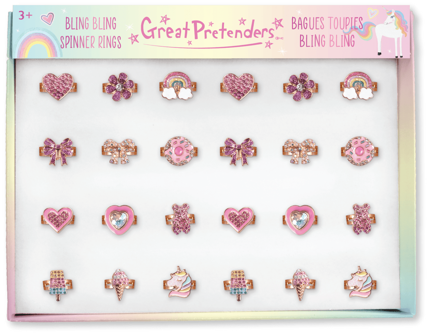 Great Pretenders - Bling Bling Spinner Rings - Princess and the Pea Boutique