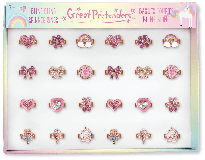 Great Pretenders - Bling Bling Spinner Rings - Princess and the Pea Boutique