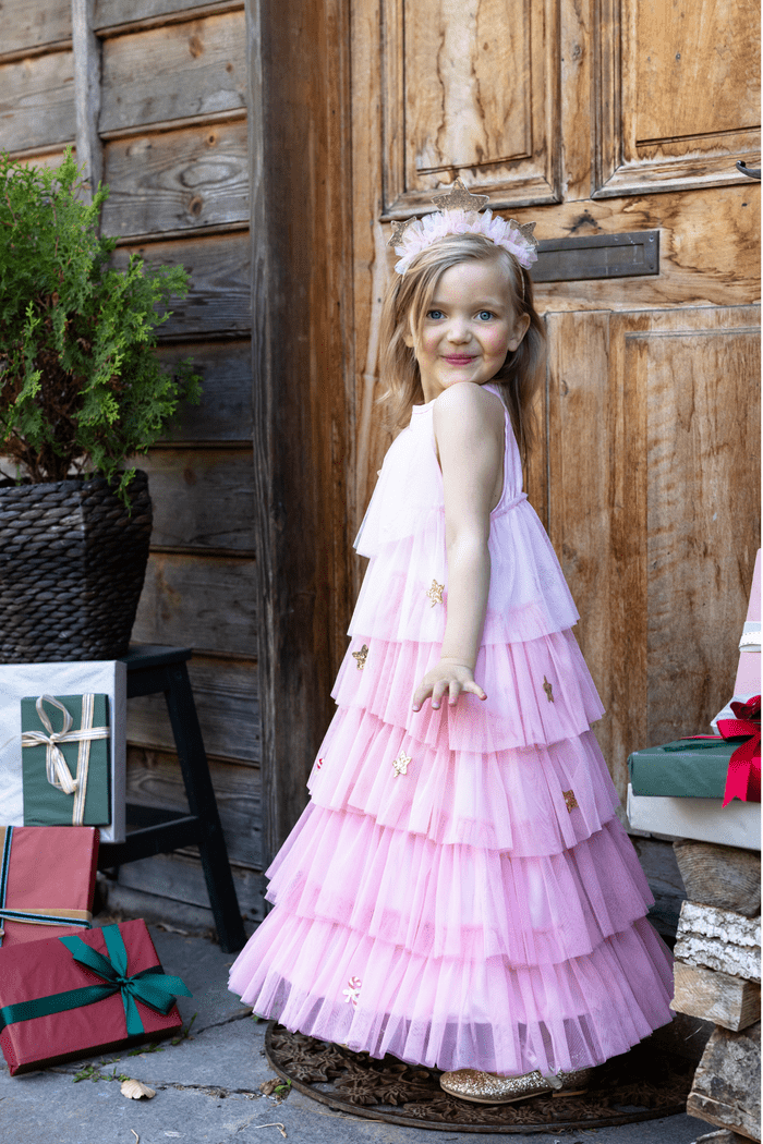 Great Pretenders - Blush Christmas Tree Dress & Headpiece - Princess and the Pea Boutique