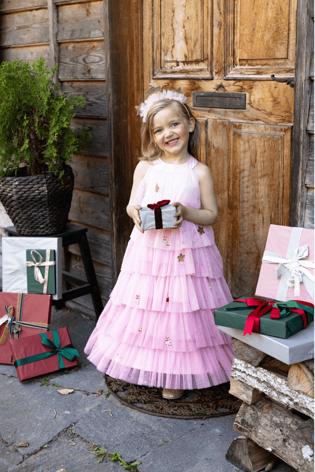 Great Pretenders - Blush Christmas Tree Dress & Headpiece - Princess and the Pea Boutique