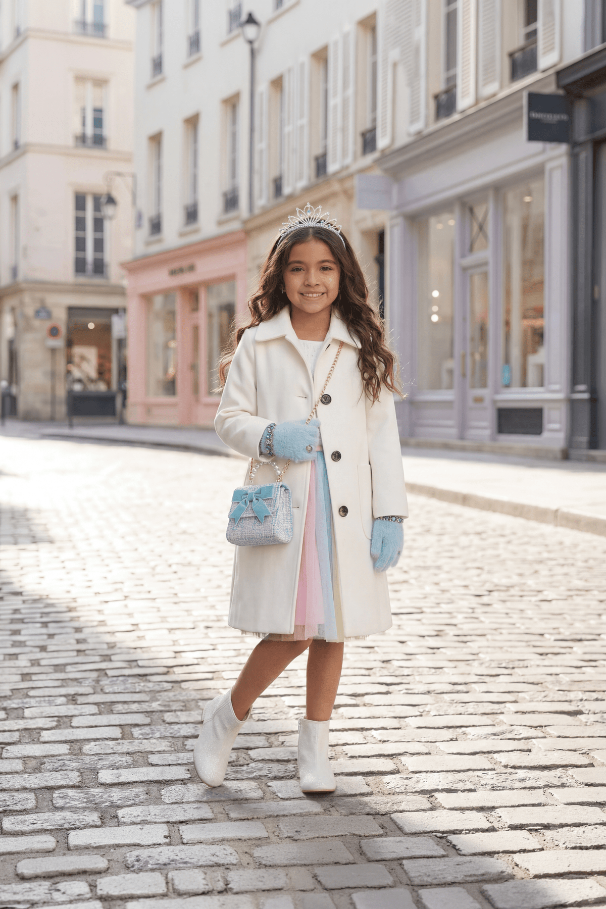 Great Pretenders - Boujee Bijou Gloves - Light Blue - Princess and the Pea Boutique