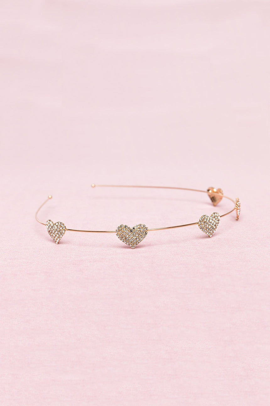 Great Pretenders - Boutique Rhinestone Heart Headband - Princess and the Pea Boutique