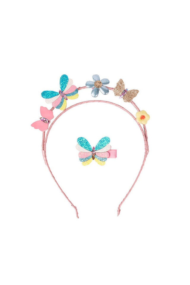 Great Pretenders - Butterflies for Days Headband & Clip - Princess and the Pea Boutique