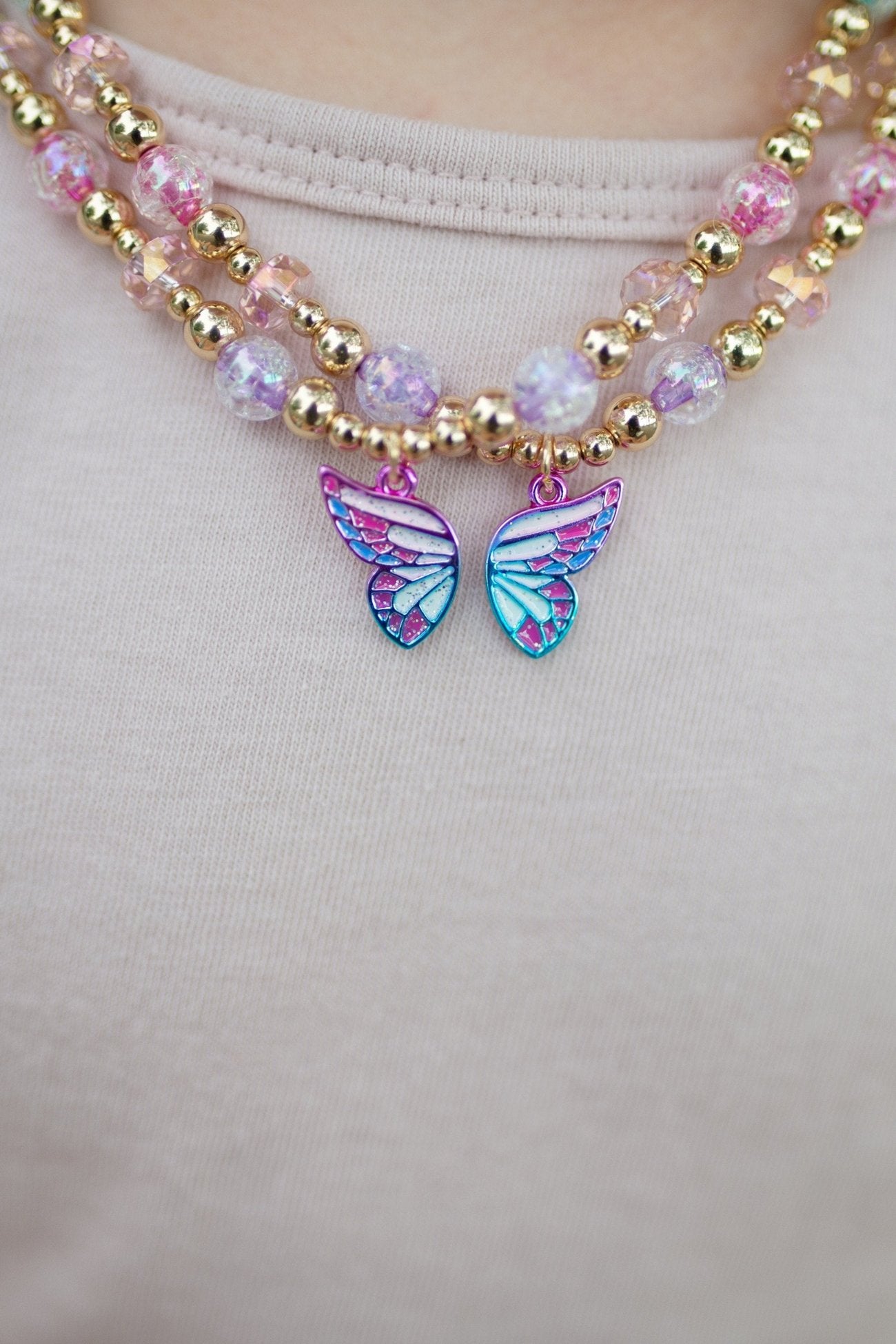 Great Pretenders - Butterfly Wishes BFF Necklaces - Princess and the Pea Boutique