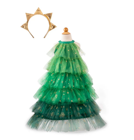 Great Pretenders - Christmas Tree Dress with Headpiece - Princess and the Pea Boutique